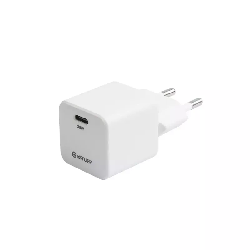eSTUFF ES637027-BULK mobiilseadme laadija Nutitelefon Valge Vahelduvvool Kiirlaadimine Siseruumides