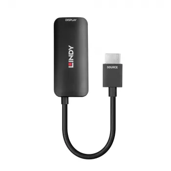 Lindy HDMI 8K60 DisplayPort 1.4 muundur, 0,157 m, HDMI Type A (standard), DisplayPort, isane, emane, sirge