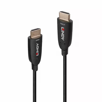 Lindy 60m fiiberoptiline hübriid-HDMI 8K60 kaabel, 60 m, HDMI Type A (Standard), HDMI Type A (Standard), 48 Gbit/s, Must