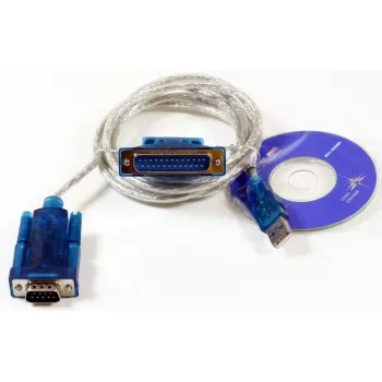 Microconnect USBADB25 jadakaabel Läbipaistev 1,8 m USB DB9