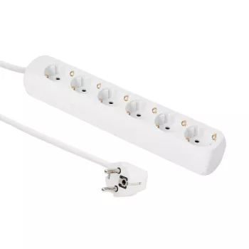 Microconnect GRU0063WA toitepikendus 3 m 6 vahelduvvoolu pistikupesa(t) Valge