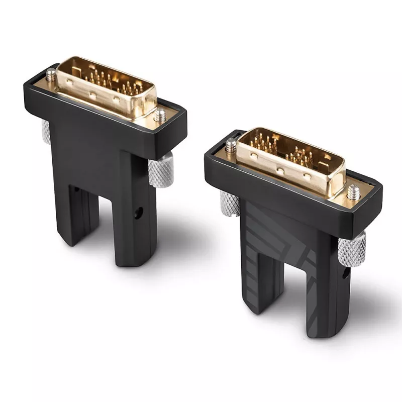 Lindy 40m kiudoptiline hübriid-Micro-HDMI 18G kaabel eemaldatavate HDMI ja DVI pistikutega