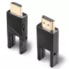 Lindy 40m kiudoptiline hübriid-Micro-HDMI 18G kaabel eemaldatavate HDMI ja DVI pistikutega
