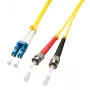 Lindy 1m LC/ST InfiniBand/kiudoptiline kaabel Mitmevärviline, Kollane