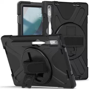 Tahvelarvuti ümbris eSTUFF Lenovo Tab P11 Pro jaoks, polükarbonaadist, 29,2 cm (11,5 tolli) ekraanile, 2 alusrežiimi, must
