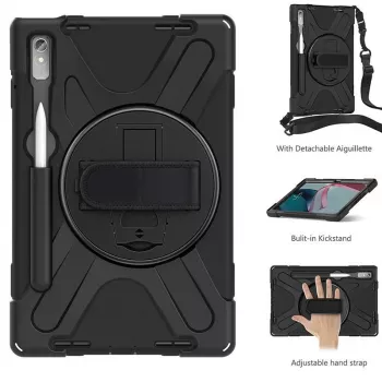 Tahvelarvuti ümbris eSTUFF Lenovo Tab P11 Pro jaoks, polükarbonaadist, 29,2 cm (11,5 tolli) ekraanile, 2 alusrežiimi, must