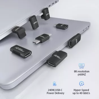 USB-C kaabel MicroConnect Premium USB4 3x2 USB-C, USB4-ühilduv kiire andme- ja toiteühendus