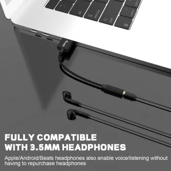Equip 147945 helikaabel 0,15 m 3,5 mm USB tüüp-A must
