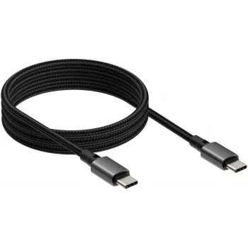 USB-C–USB-C kaabel VISION TC 1MUSBCMAG/BL — 1 m, USB 3.2 Gen 2 (3.1 Gen 2), must, niklitud kontaktid