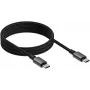 USB-C–USB-C kaabel VISION TC 1MUSBCMAG/BL — 1 m, USB 3.2 Gen 2 (3.1 Gen 2), must, niklitud kontaktid