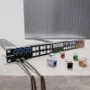 Intellinet Cat6a 10G varjestatud tööriistavaba õhuke keystone-pistik, lame, sinine, RJ-45, IDC, emane, kullatud