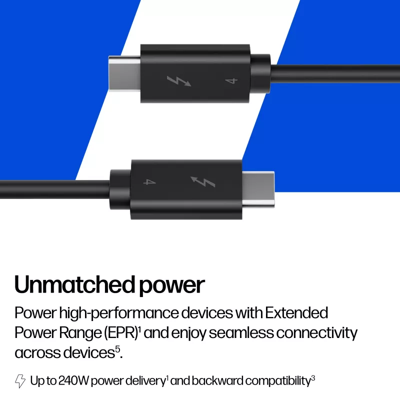 HP 240W Thunderbolt 4 kaabel