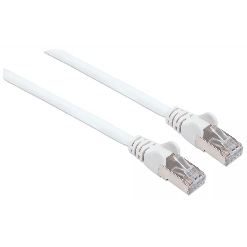 Intellinet Network patch-kaabel, Cat6, 15m, Valge, Copper, S/FTP, LSOH / LSZH, PVC, RJ45, Gold Plated Contacts, Snagless, Booted, Lifetime Warranty