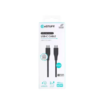 eSTUFF ES604280 USB-kaabel USB 2.0 2 m USB C Must
