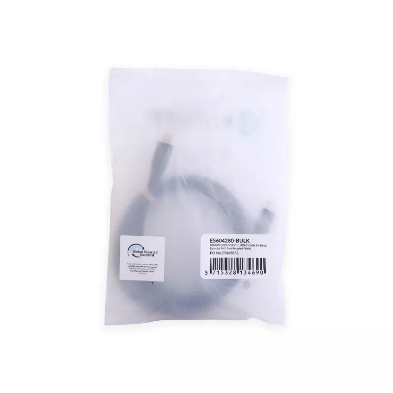 eSTUFF ES604280-BULK USB-kaabel USB 2.0 2 m USB C Must