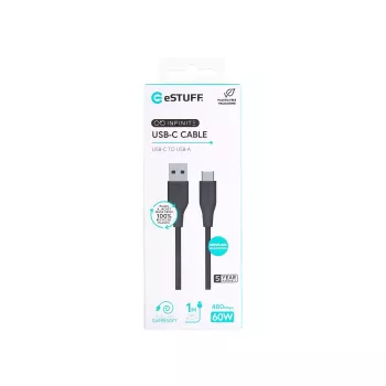 eSTUFF ES605180 USB-kaabel USB 2.0 1 m USB C USB A Must