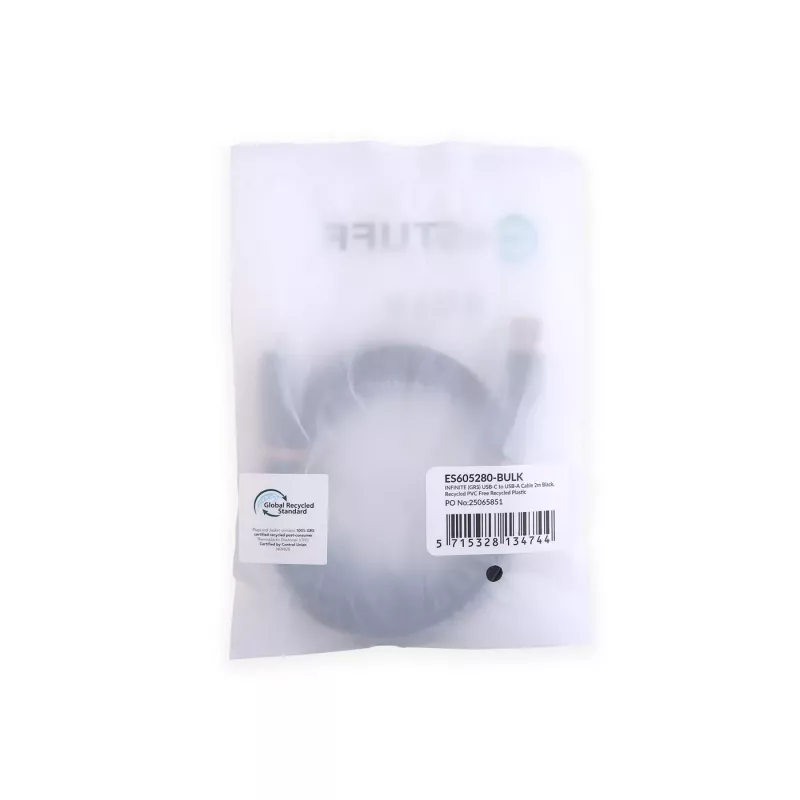 eSTUFF ES605280-BULK USB-kaabel USB 2.0 2 m USB C Must