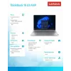Sülearvuti Lenovo ThinkBook 16 G9 21UT0077PB Windows 11 Pro, Intel (täpsustamata), 16,0-tolline WQXGA, 16 GB muutmälu, 512 GB SSD, Arctic hall