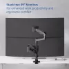 ACT monitorihoidik 49 tolli kontori premium, gaasivedru, postile kinnitatav, 2 monitori