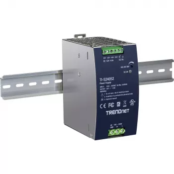 Toiteplokk TRENDNET TI-S24052 võrgukommutaatorile, 240W, AC 90–264V, kaitse: OCP/OPP/OVP/OTP/lühis, must