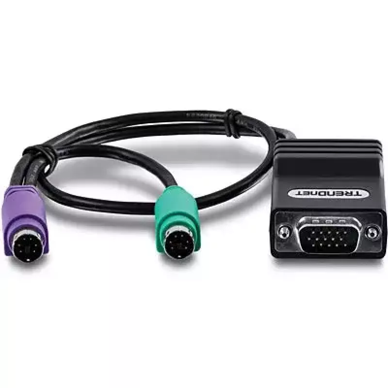PS/2-kaabel Trendnet TK-CAT5P 0,4 m 2x 6-p Mini-DIN Must