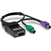 PS/2-kaabel Trendnet TK-CAT5P 0,4 m 2x 6-p Mini-DIN Must