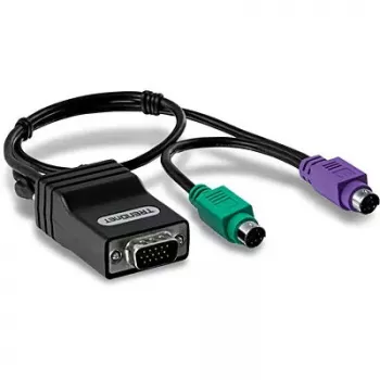 PS/2-kaabel Trendnet TK-CAT5P 0,4 m 2x 6-p Mini-DIN Must