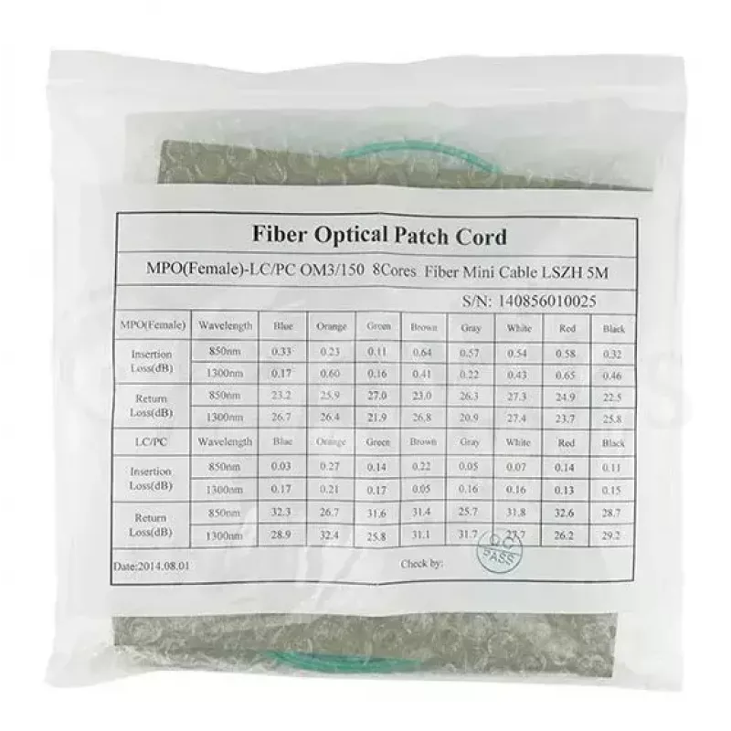Fiiberoptiline kaabel BlueOptics MTP-4LC-M10M 10 m OM3 MTP kuni 4×LC täisdupleks