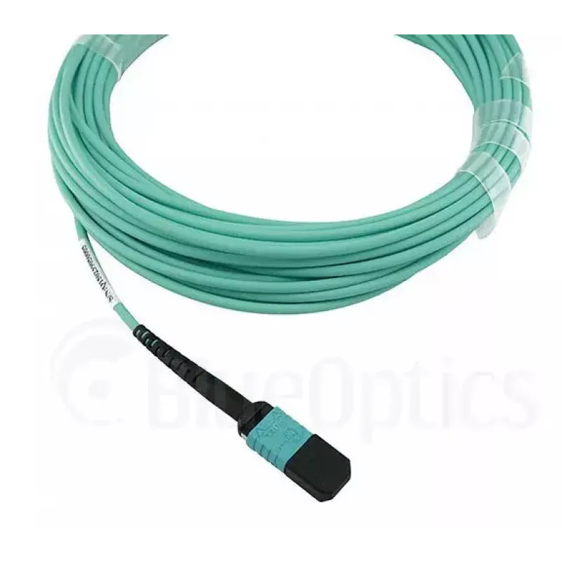 Fiiberoptiline kaabel BlueOptics OCTCABLE10M-SR 10 m OM3 MPO kuni 4×LC Aqua