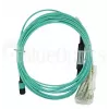 Fiiberoptiline kaabel BlueOptics OCTCABLE10M-SR 10 m OM3 MPO kuni 4×LC Aqua