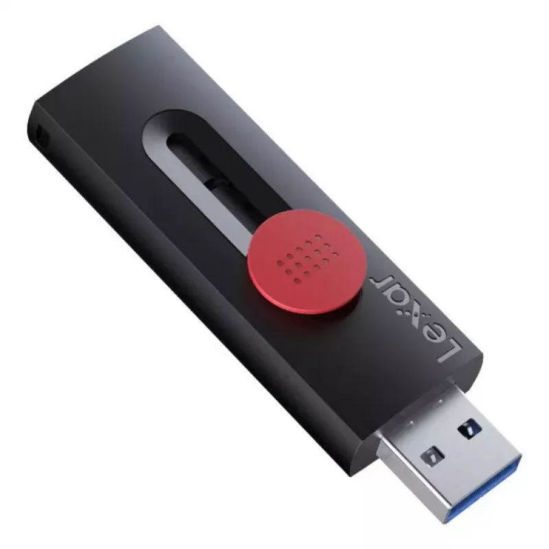 Lexar JumpDrive D300 64 GB USB-mälupulk, USB Type-A ja USB-C, USB 3.2 Gen 1, must