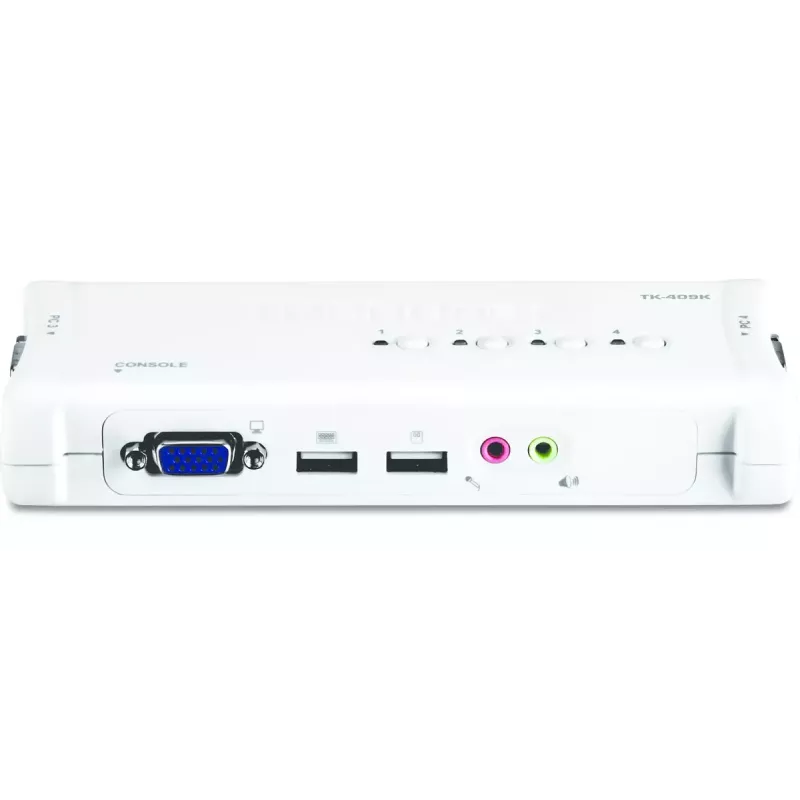 KVM-lüliti Trendnet TK-409K USB VGA 2048x1536 1,6 m juhtmega sinine