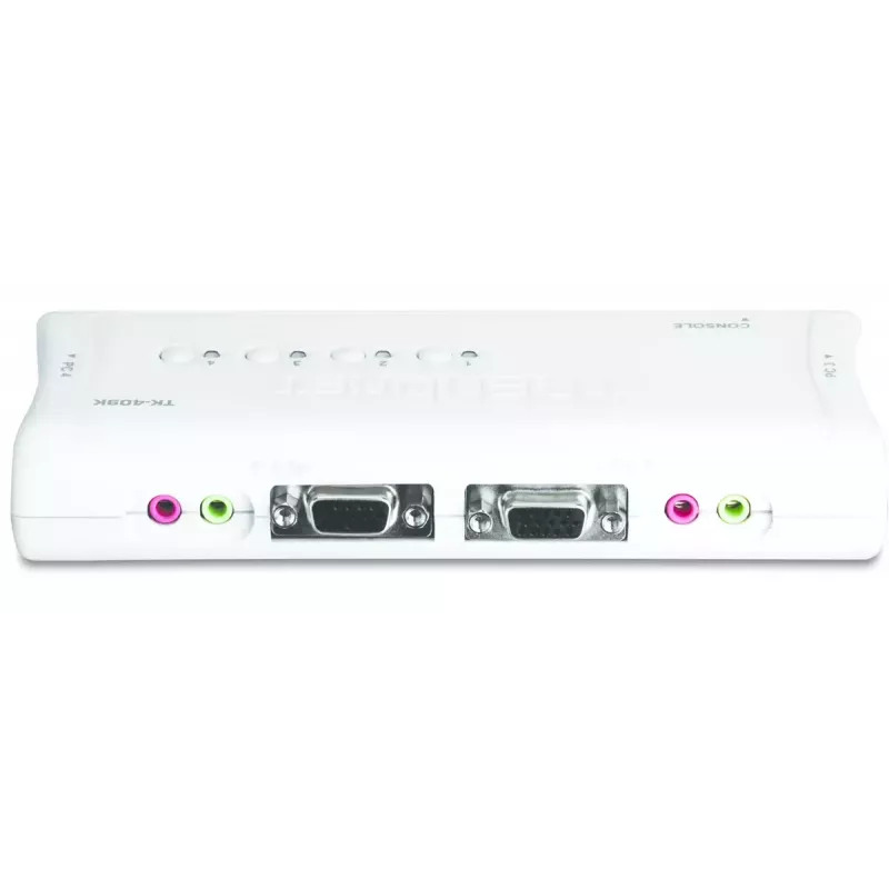 KVM-lüliti Trendnet TK-409K USB VGA 2048x1536 1,6 m juhtmega sinine