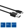ACT USB 3.2 Gen1 laadimis-/andmekaabel A-pistik - C isane 1 meeter, nailon