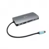 i-tec Metal USB-C Nano Dock HDMI/VGA LAN-i ja universaalse 77 W laadijaga