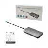 i-tec Metal USB-C Nano Dock HDMI/VGA LAN-i ja universaalse 77 W laadijaga