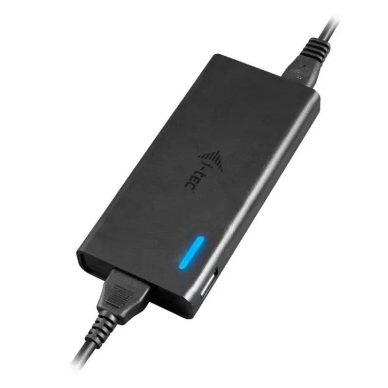 i-tec Metal USB-C Nano Dock HDMI/VGA LAN-i ja universaalse 77 W laadijaga