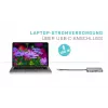 i-tec Metal USB-C Nano Dock HDMI/VGA LAN-i ja universaalse 77 W laadijaga