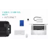 i-tec Metal USB-C Nano Dock HDMI/VGA LAN-i ja universaalse 77 W laadijaga