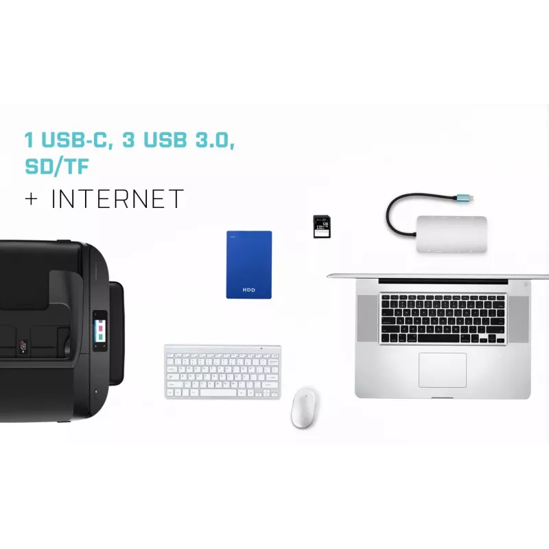 i-tec Metal USB-C Nano Dock HDMI/VGA LAN-i ja universaalse 77 W laadijaga