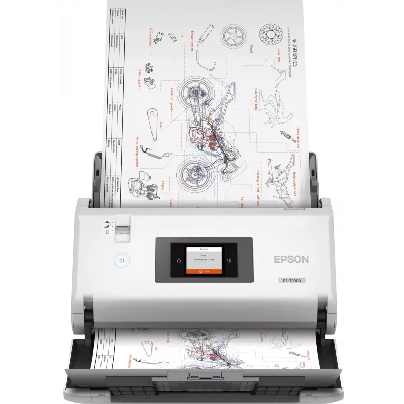 Epson WorkForce DS-32000 lehtskanner 600 x 600 DPI A3 Valge