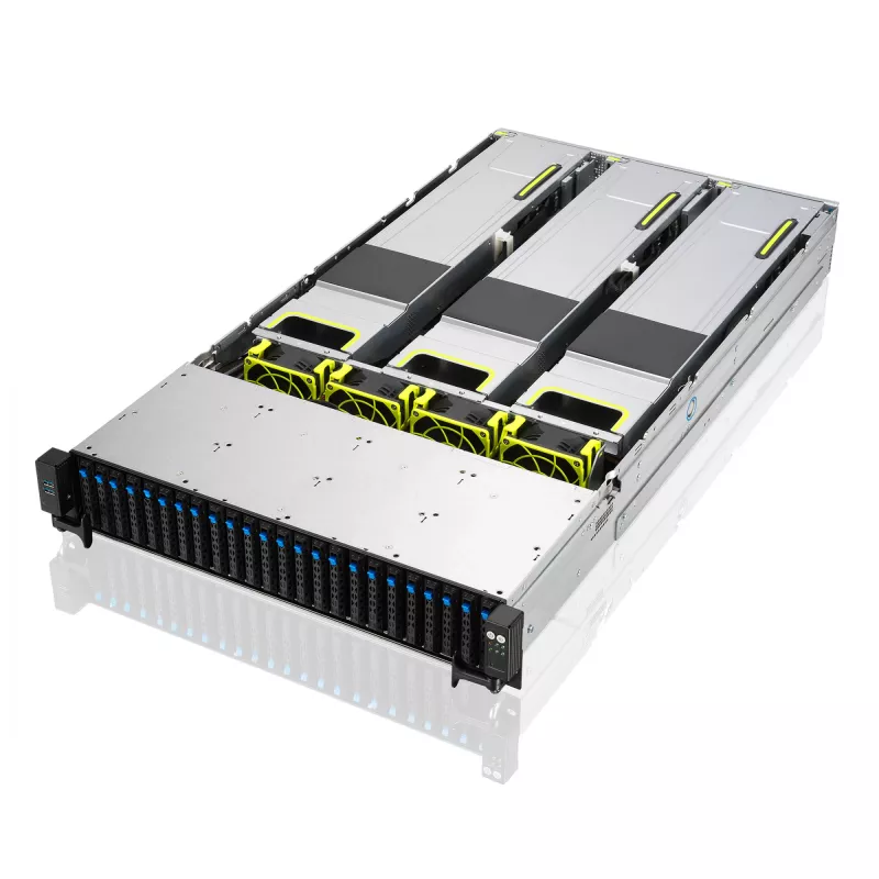 ASUS RS720-E11-RS24U Intel C741 Rack (2U) must, hõbedane
