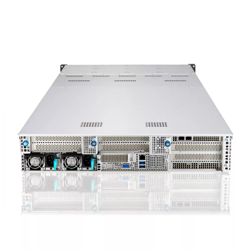 ASUS RS720-E11-RS24U Intel C741 Rack (2U) must, hõbedane