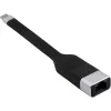Techly ICOC USBC-RJ45 võrgukaabel Must 0,144 m