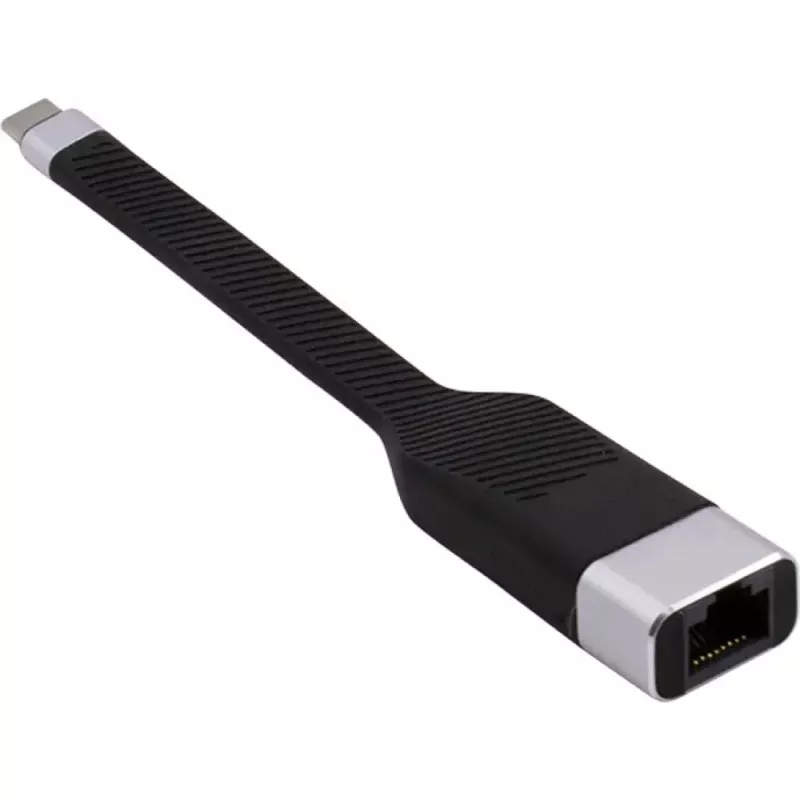 Techly ICOC USBC-RJ45 võrgukaabel Must 0,144 m