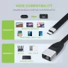 Techly ICOC USBC-RJ45 võrgukaabel Must 0,144 m