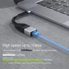 Techly ICOC USBC-RJ45 võrgukaabel Must 0,144 m