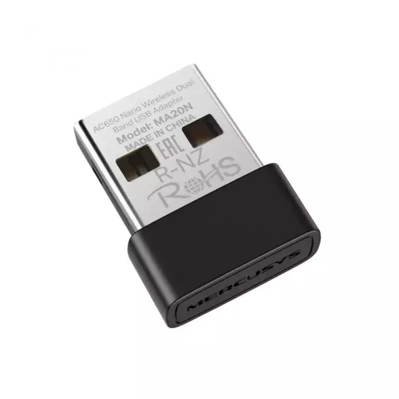 Juhtmevaba adapter Mercusys MA20N USB Type-A isane must