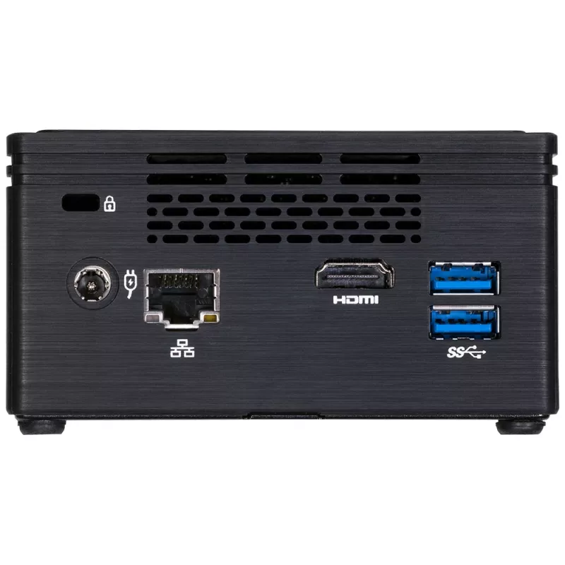GIGABYTE GB-BPCE-3455 PC/tööjaama baassüsteem 0,69L suurune arvuti Must J3455 BGA 1296 1,5 GHz