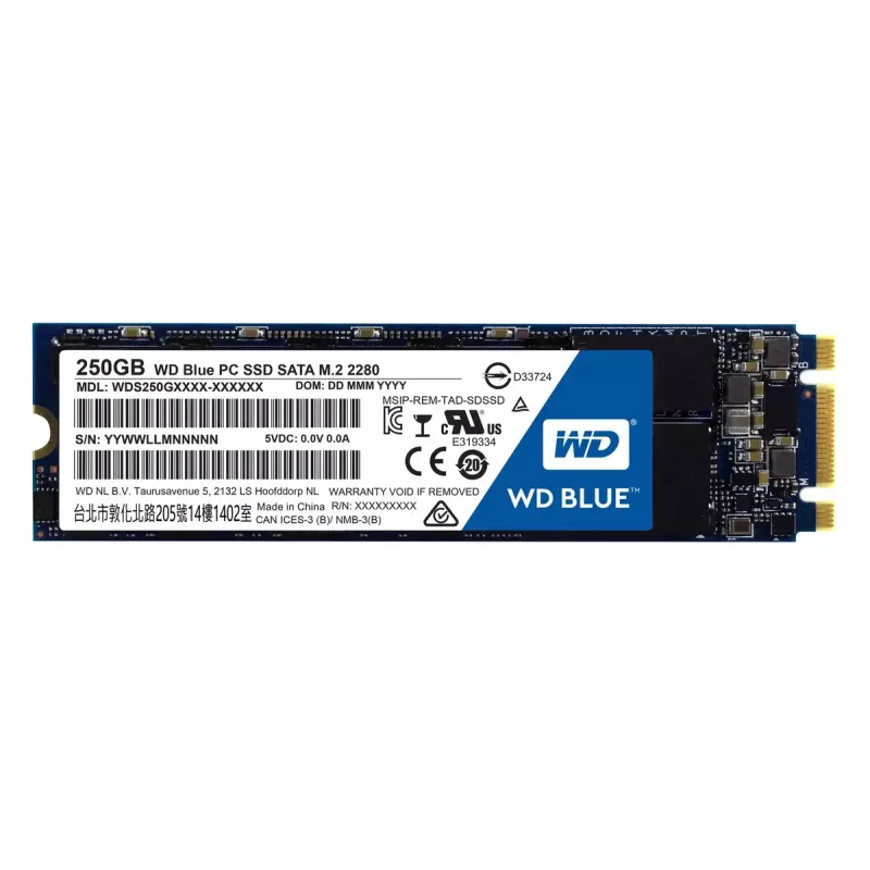 SSD-ketas Western Digital 250GB 2,5-tolline SATA3 WDS250G1B0B